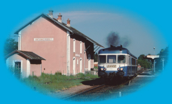 Dmarrage d'Antignac-Vebret, quelques jours avant la fermeture de la ligne Bort-Neussargues. Mai 1990